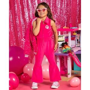 VGUC Barbie for Rock Your Kid velour tank jumpsuit 5y